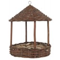 mangeoire pour oiseaux jardin saule naturel tresse ib laursen