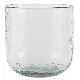 Dicker Blumentopf aus transparentem Glas von IB Laursen