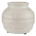 petit vase rond style campagne ceramique blanche texture ib laursen