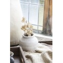 Petit vase rond style campagne céramique texture IB Laursen blanc