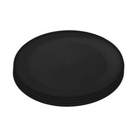 assiettes-plastique-noir-rondo-koziol-set-de-4