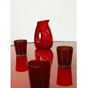 pols potten jug with hole carafe design verre rouge