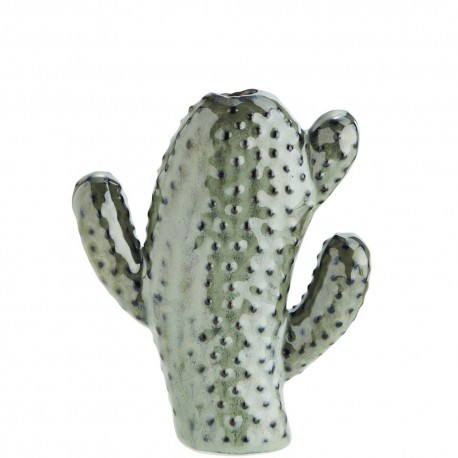 Petit vase cactus grès Madam Stoltz vert