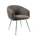 pols potten buddy fauteuil de table confortable rembourre textile gris