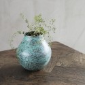 house doctor kojo petit vase metal patine turquoise