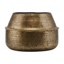 house doctor rattan grand cache pot aluminium finition laiton dore