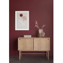 Buffet scandinave bois chêne clair Hübsch