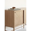 buffet scandinave bois chene clair hubsch