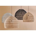 hk living ball m grande suspension cloche osier blanc