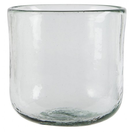 Pot de fleur en verre épais transparent IB Laursen D 14.5 cm