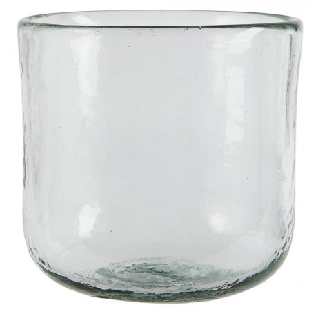 pot de fleur en verre epais transparent ib laursen d 14.5 cm