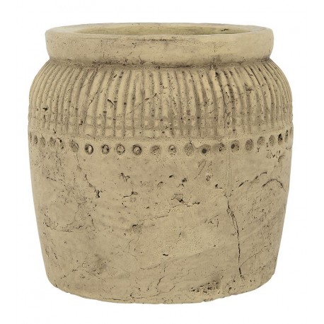 Cache-pot terre cuite beige ancien IB Laursen Luxor