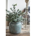 ib laursen cache pot ancien ceramique patine bleu d 15 cm