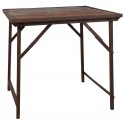 table carree bois rustique recycle ancien style campagne ib laursen unique