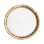 Miroir mural rond cadre bambou campagne Madam Stoltz
