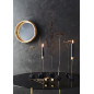 Miroir mural rond cadre bambou campagne Madam Stoltz