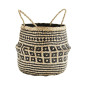 panier jonc de mer tresse motif geometrique noir madam stoltz panier jonc de mer tresse motif geometrique noir madam stoltz