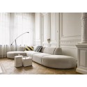 Coussin carré velours rayures noir blanc HK Living