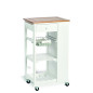 meuble rangement cuisine desserte bois blanc zeller