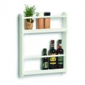 etagere murale etroite display bois blanc zeller present