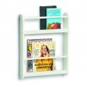 etagere murale etroite display bois blanc zeller present