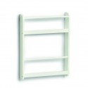 etagere murale etroite display bois blanc zeller present