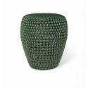 Tabouret bout de canapé design chic métal Pols Potten Dot vert