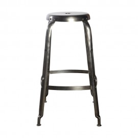 Tabouret de bar haut métal House Doctor Define argent