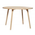 hubsch table ronde moderne bois clair salle a manger style scandinave