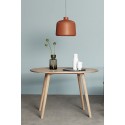 hubsch table ronde moderne bois clair salle a manger style scandinave