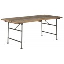 table rustique bois recycle style campagne metal ib laursen 90 x 200 cm