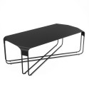 umbra graph table basse rectangulaire contemporaine metal noir