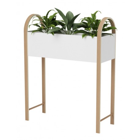 umbra grove porte plante etagere moderne contemporaine bois metal blanc