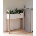 umbra grove porte plante etagere moderne contemporaine bois metal blanc