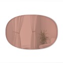 umbra bevy grand miroir ovale biseaute mural teinte rose cuivre