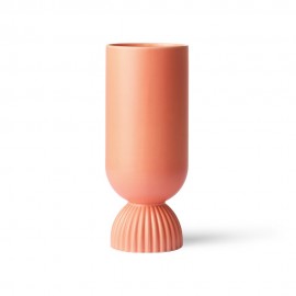 hk living vase droit ceramtique style grec corail