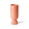 hk living vase droit ceramtique style grec corail