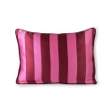 hk living coussin raye satin velours rose violet