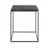 muubs table basse d appoint epuree metal plateau pierre noire