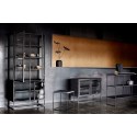 muubs table basse d appoint epuree metal plateau pierre noire