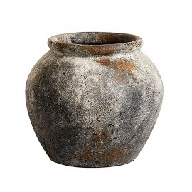muubs vase pot en terre cuite rustique aspect vieilli