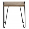 muubs move table basse d appoint epuree metal noir bois chene fonce