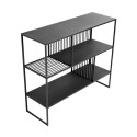 muubs etagere sur pied basse metal noir industriel denver