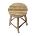 bloomingville tabouret rond campagne rustique bois de bambou