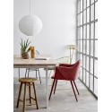 bloomingville tabouret rond campagne rustique bois de bambou