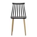 bloomingville chaise style scandinave barreaux noir plastique