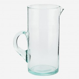 madam stoltz carafe a eau droite verre recycle transparent