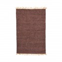 Tapis chanvre franges House Doctor Rama marron