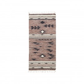 House Doctor Tribe Teppich mit böhmischem ethnischem Muster, braunrot