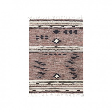 house doctor trible tapis boheme ethnique motif graphique 200 x 140 cm